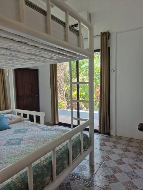 Interior con vista al puente de canopy desde la ventana